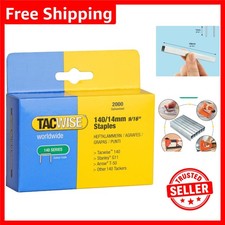 Type 140/14mm Heavy Duty Galvanised Staples - Pack of 2000 for Secure Fastening 0.0060 per staple