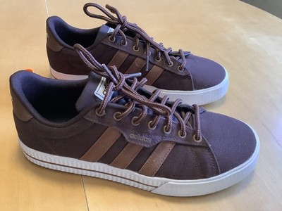 Men 8 US Adidas Daily Shadow Brown / Low Cut Sneakers / Brw / If7491 Canvas 