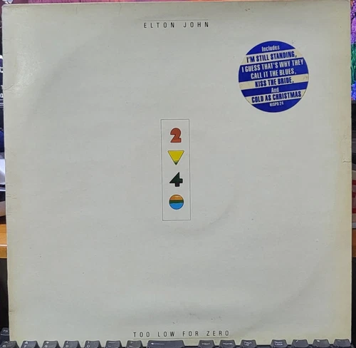 Elton John Too Low For Zero Vinyl LP 1983  HISPD 24