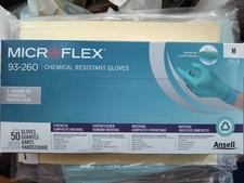 Size M Microflex 93-260 Chemical Resistant Gloves | Waterproof Disposable Pair5'