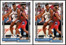 1992 Topps Nick Anderson (2) Card Lot - Last Call – Scoop It Up Before It Dis...