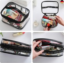 Transparente Flüssigkeitsbeutel Für Flughafen-Security – 4 Stück Mit Handschlaufe, 20x20 Cm