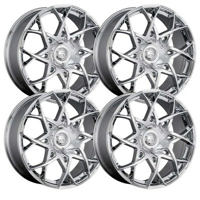 (Set-4) VCT Merline 22x8.5 5x110/5x114.3 38mm Chrome wheels rims 22 Inch