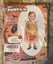 Pretty Pumpkin Tutu Toddler Child Halloween Costume Size Large