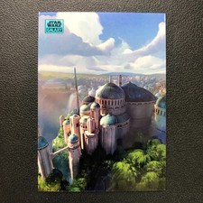 2024 Topps Chrome Star Wars Galaxy Art of Naboo Theed Palace Aqua Refractor /199