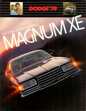 Dodge Magnum XE 1979 USA Market Sales Brochure Inc. Gran Touring