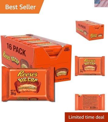 16-Pack Reese's Big Cup - Rich Peanut Butter Cups with Milk Chocolate Flavor