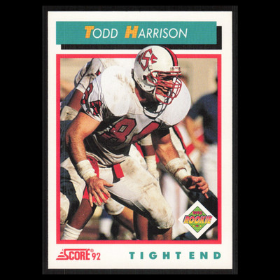 Todd Harrison Rookie #489 1992 Score Chicago Bears Football Card NFL NM