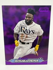 2024 Topps Stadium Club Purple Foil, Randy Arozarena, /75 #273, Rays