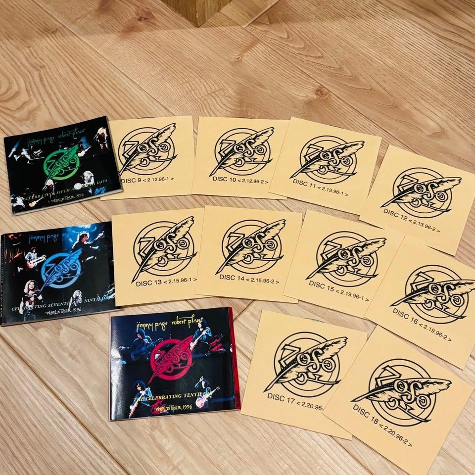 Led Zeppelin 18 CD Box Set ZOSO Remastered Hard Rock Blues Rare ...