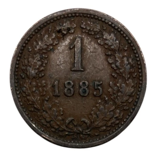 Photo of a 1885 Austria 1 Kreuzer from an eBay listing that sold on Jun 14, 2026