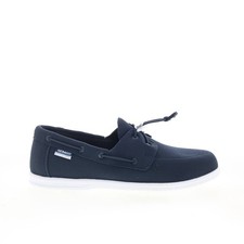 Sebago Monterey 78117KW-908 Mens Blue Canvas Loafers Slip Ons Boat Shoes