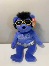 Ty Beanie Baby Elvis Presley Hawaii the Bear (Retired) with Tags smokefree home
