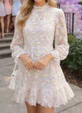 NWT High Neck Daisy Dress Petite BooHoo Open Back Sz 10 Graduation Sorority Boho