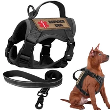 Tactical Dog Harness for Small Dogs, Military Puppy Vest Harness and Leash fo...