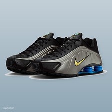 Nike Shox R4 "Brazil" IO8134-001 Black Metallic Pewter Light Men's Size New