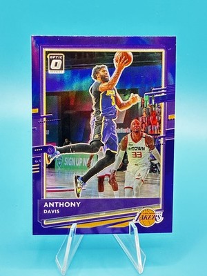 2020/21 Panini Optic Anthony Davis Purple #42 Los Angeles Lakers