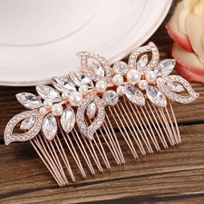 Wedding Crystal Hair Comb Pins Clips Rhinestone Bridal Hair Accessories Decor
