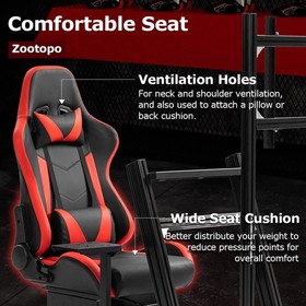 Zootopo 4080Aluminum F1 Racing Simulator Cockpit With Seat TV Stand Fit Logitech