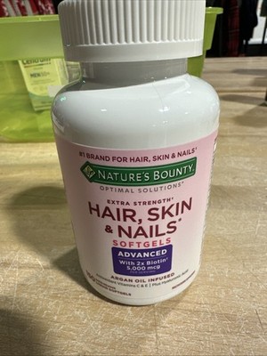 Nature's Bounty Optimal Solutions Hair Skin & Nails Extra Strength 150 Count