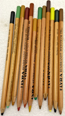 LYRA Rembrandt Polycolor Pencils. 12 Different Colors. 