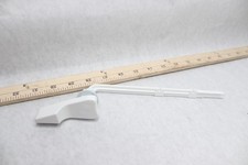 Front Mount Toilet Flush Lever Replacement White Finish