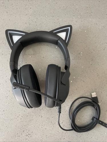 Razer Kraken Kitty V2 Cuffie USB Orecchie RGB Nero RZ04-0473 #4384 z43 b16 (VH)
