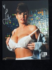 Lisa Ann Signed 8x10 Photo Adult Film Star Beckett BAS COA Autograph Hot Sexy