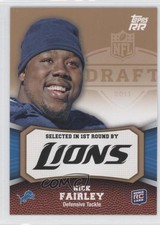 2011 Topps Rising Rookies Gold Nick Fairley #190 1c4