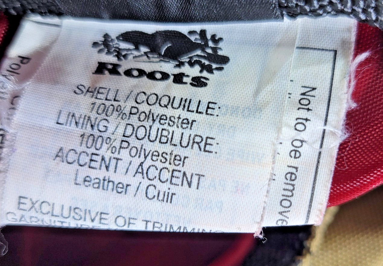 Roots Canada Polyester Canvas Backpack Rucksack H… - image 15