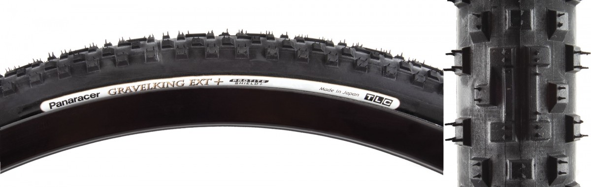 Бескамерная гравийная шина Panaracer GravelKing EXT Plus 700x38 с защитным покрытием ProTite