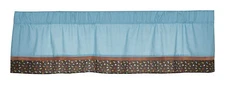 Kids Line Road Rally Window Valance Boy Cars Curtain Blue NEW 
