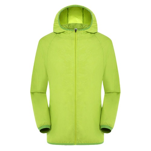Mens Womens Cycling Waterproof Rain Jacket High Visibility Wind Hooded Coat US - Picture 15 of 25