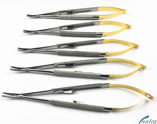 Porte-aiguille Castroviejo Pour Dentisterie - Tête Droite Et Courbe - Sans Marque - Neuf