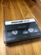 RARE MAXWELL GX-MP 8MM MP MAXWELL GX METAL 120 8 CASSETTE USED W/CASE USE 1PCS