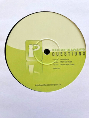 Box Clever Feat Sara Garvey   Questions 12  UK Garage Vinyl + MJ Cole Mix 2004