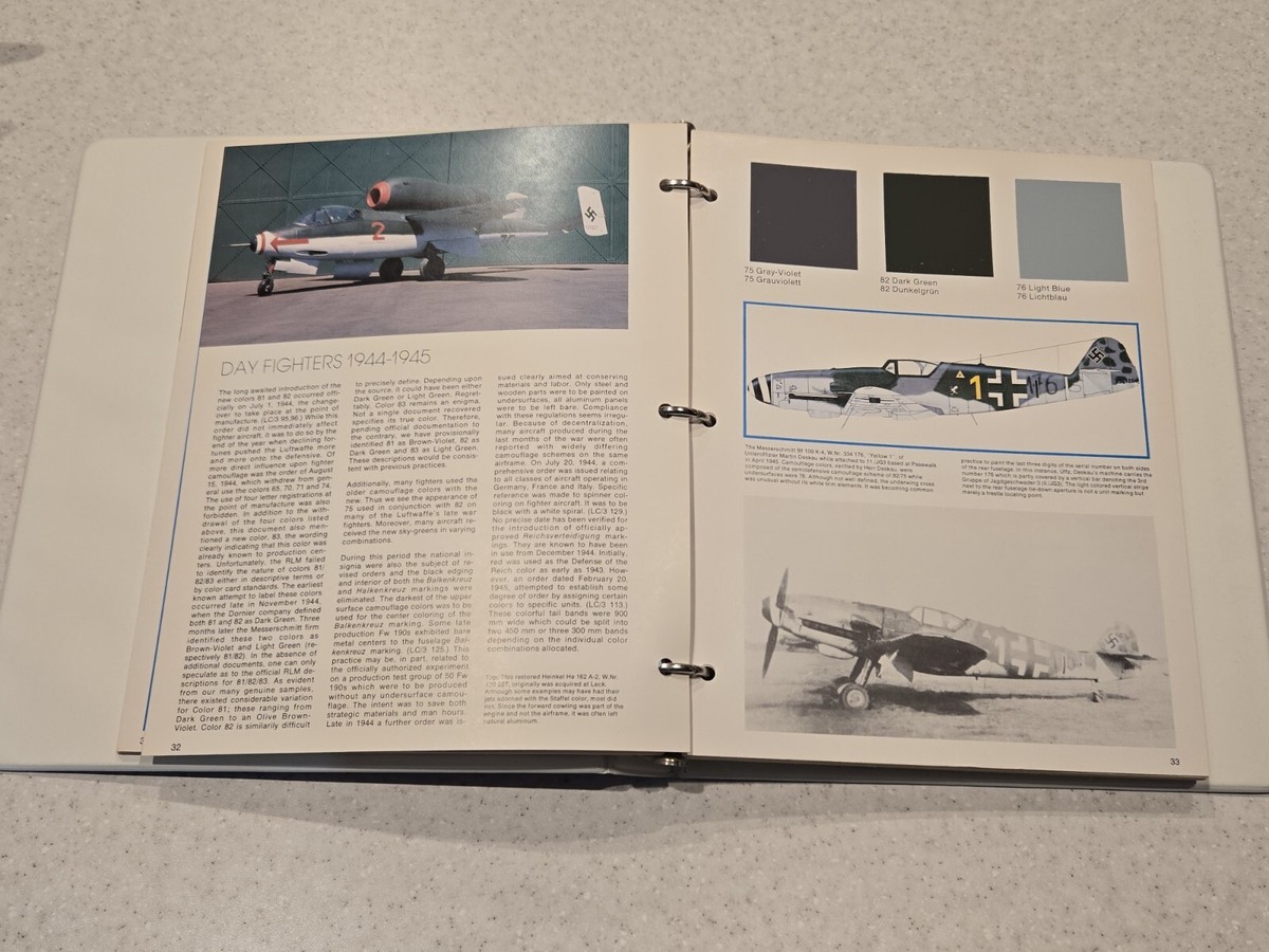 Luftwaffe Camouflage Markings 1933 1945 Vol 1 & 2 Plus Monogram