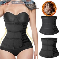 Men&Women Hot Power Slimming Belt Body Shaper Waist Training Corset Fat Burning