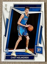 2022-23 Chronicles Chet Holmgren PURPLE PRIZM ROOKIES AND STARS 39/49 THUNDER