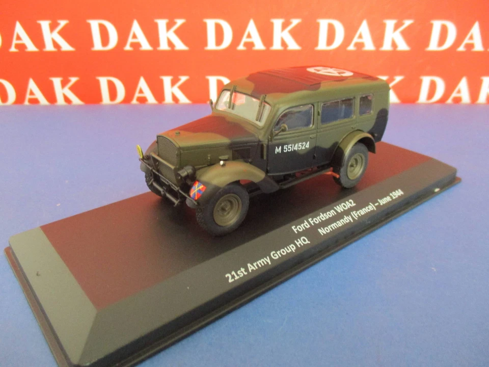 Die cast 1/43 Modellino Auto Ford Fordson WOA2 21st Army Group HQ Normandy 1944 - Immagine 2 di 4