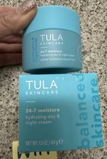 TULA 24-7 Moisture Hydrating Day & Night Cream 1.5oz/44g FULL SZ SEALED BOX $58