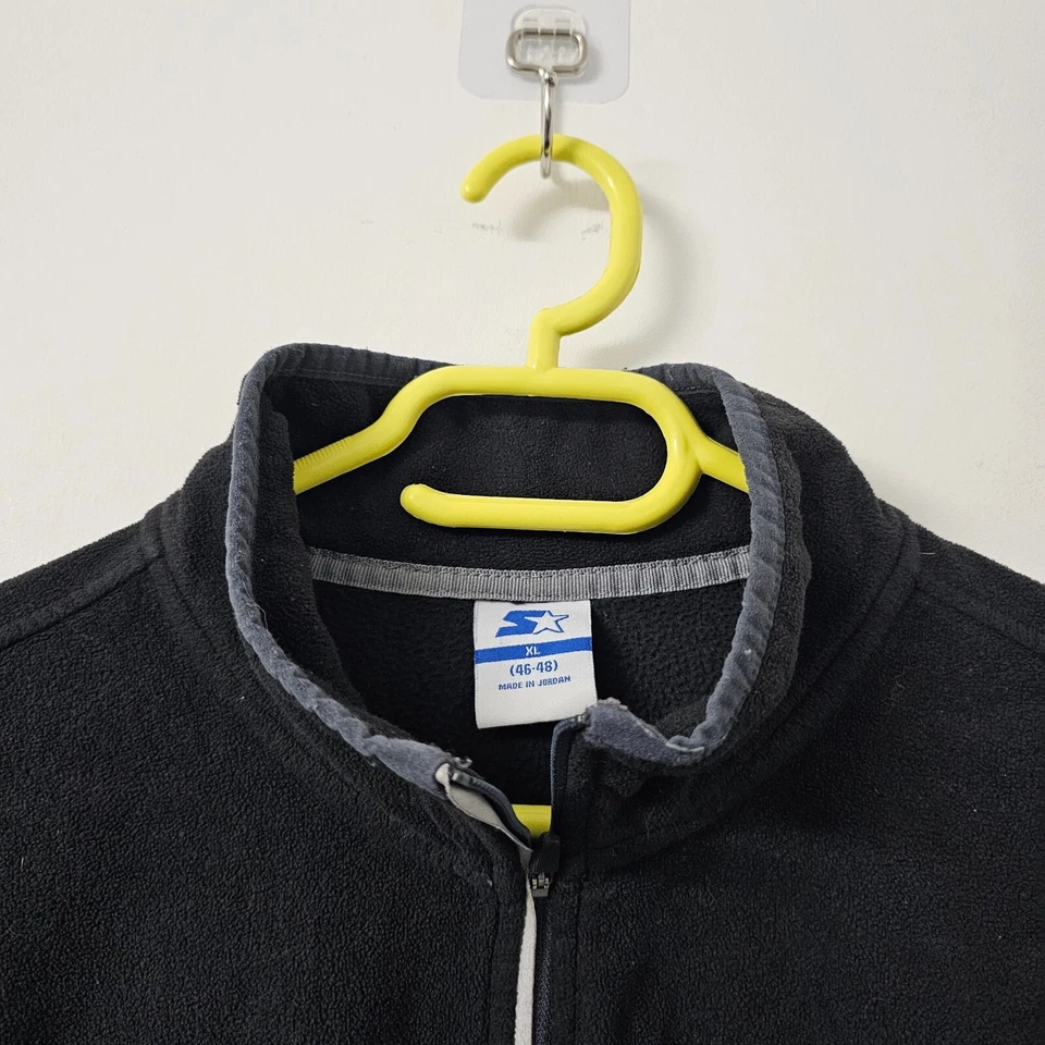 Starter Vintage Mens Quarter Zip Long Sleeve Fleece Jumper Sz XL - Image 2 of 4