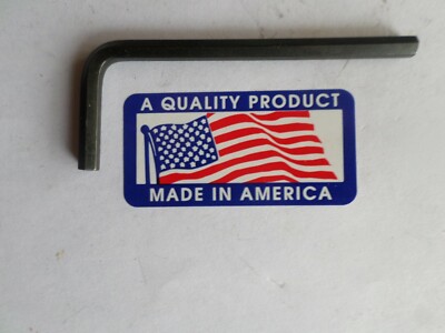 -USA-  4mm  Metric SHORT Arm  Hex L-Key  2-3/4'' in. 1 pc.