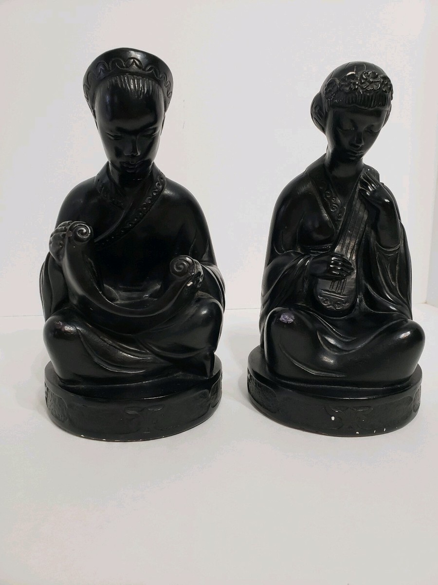 Alexander Backer&co 4eyes ヴィンテージ　アメトイ Midcentury Alexander Backer Chalkware Oriental Male And Female