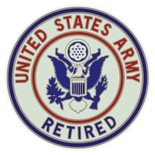 U.S. Army Retired Bumper Sticker Military Vinyl Soldier Decal 5"