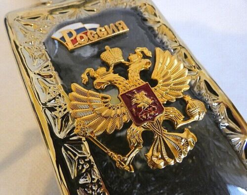 Russian Spirits Glasdekanter 0,5 L mit KGB oder Kaiseradler Metallabzeichen Neu - Bild 7 von 7