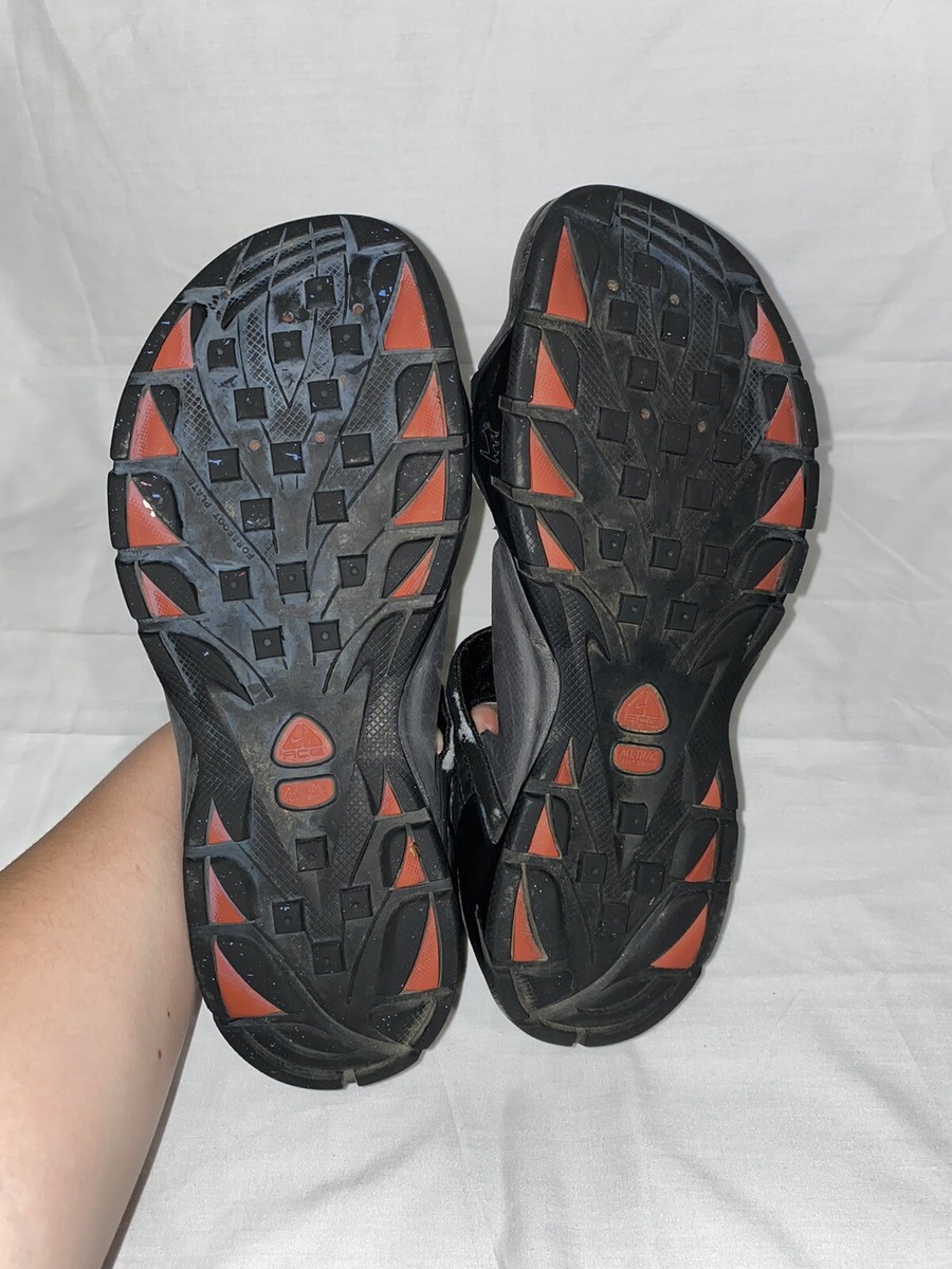 Nike ACG Sport Vintage Sandals Black Red Hiking Walking  display picture 1