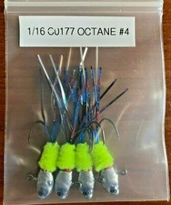 Hand Tied Hackle Tail Crappie Jigs Made in The USA 1/16th Ounce #4 or 6 Hook New