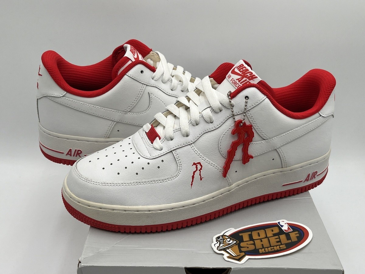 スニーカー NIKEiD AIR FORCE 1  RED/WHT New Nike Air Force 1 Low Nike ID White Red 2020 Size 10.5 Rare