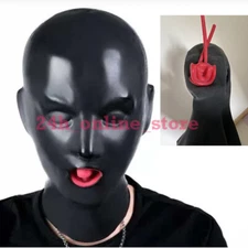 Latex Hood Latex long Nose Tube Encloesed Latex Rubber Mask Hood
